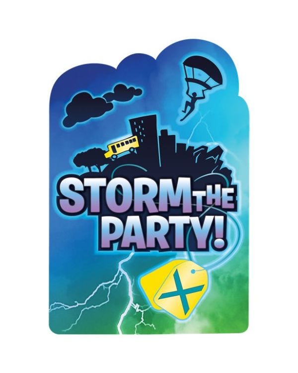 Battle Royal Party Invitations (8pk)