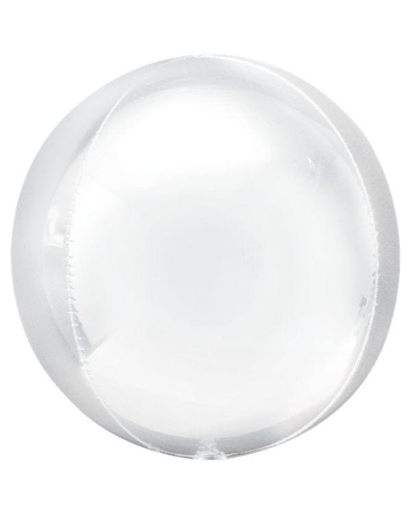 White Orbz Balloon - 16&quot; Foil