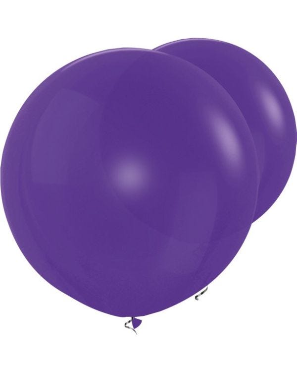 Violet Giant Balloons - 36&quot; Latex (2pk)