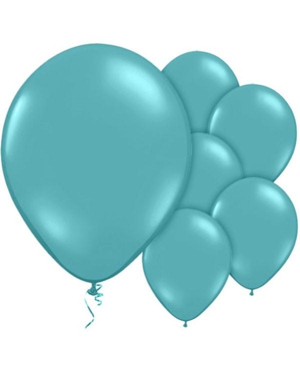 Turquoise Balloons - 12&quot; Latex (10pk)
