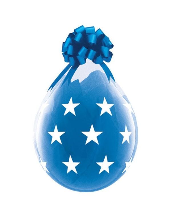 Big Stars Clear Stuffing Balloon - 18&#039;&#039; Latex (25pk)