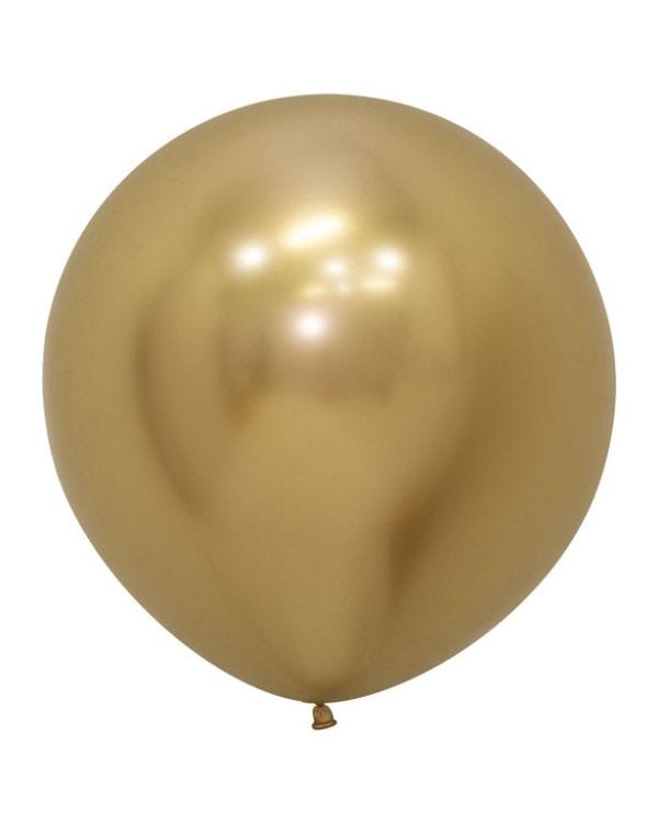 Reflex Gold Balloons - 24&quot; Latex (3pk)