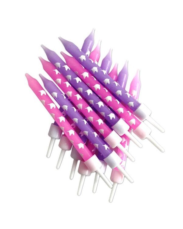 Unicorn Sparkle Candles (12pk)