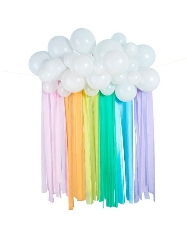 Rainbow Balloon Backdrop Kit - 30 Balloons