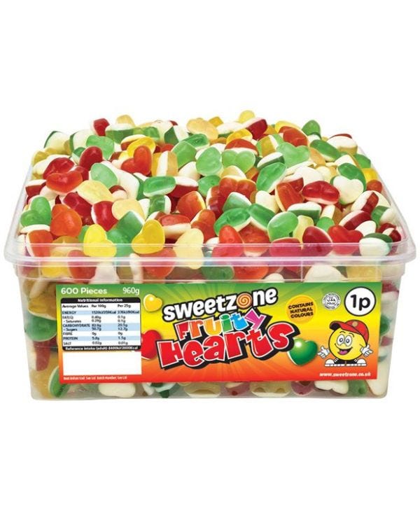Sweetzone Halal Fruity Hearts - 805g