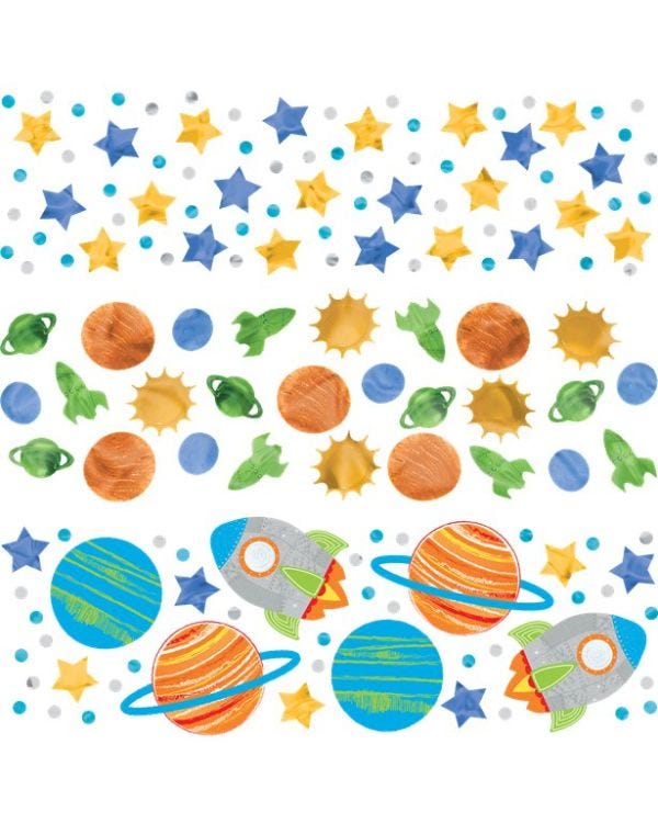 Blast Off Birthday Confetti (34g pack)