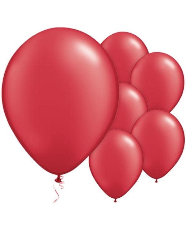 Ruby Red Pearl Balloons - 11&#039;&#039; Latex (100pk)