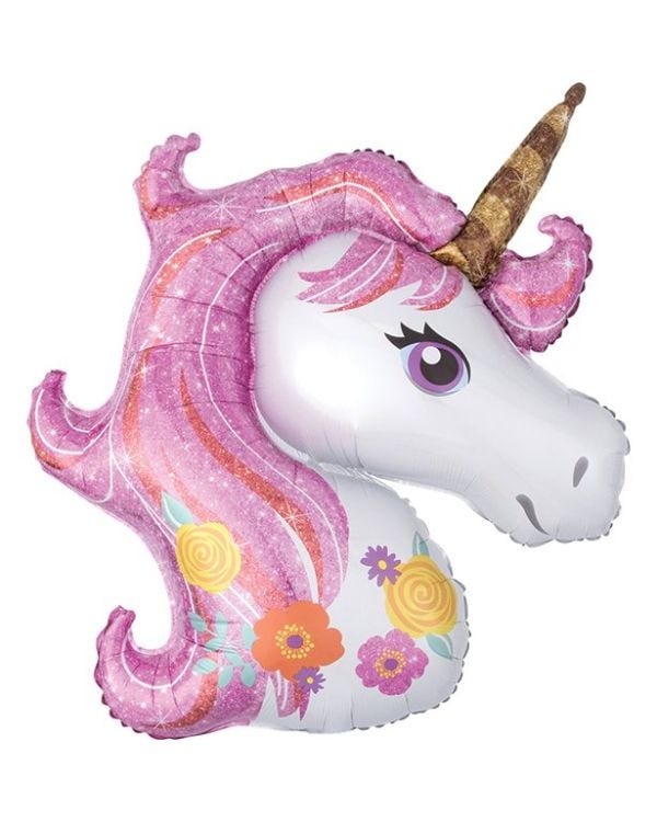 Magical Unicorn SuperShape Balloon - 33&quot; Foil