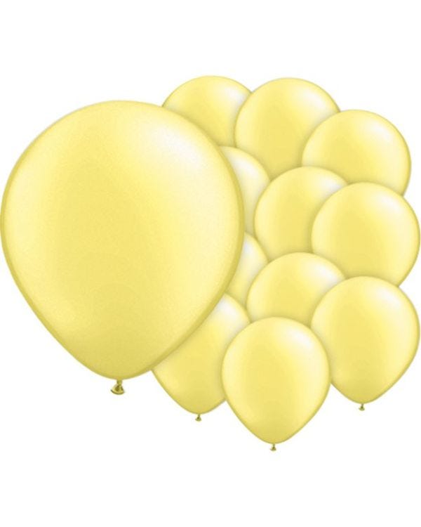 Lemon Chiffon Pearl Balloons - 5&#039;&#039; Latex (100pk)