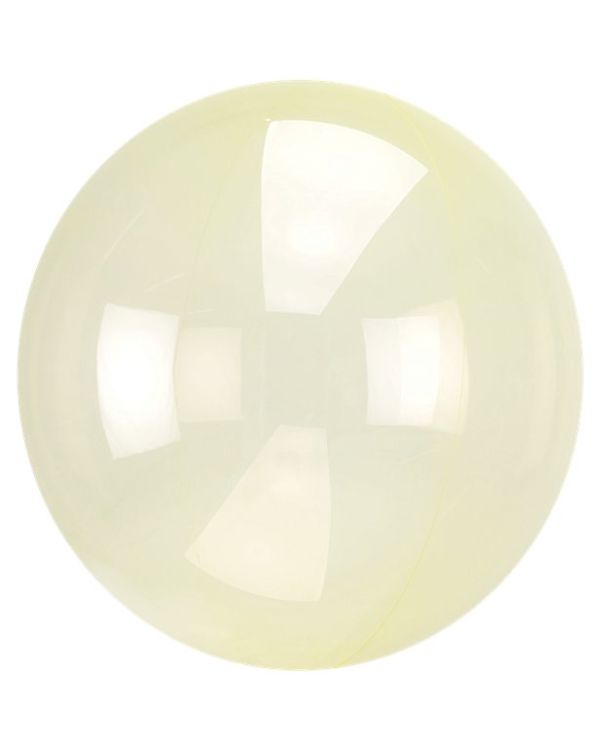 Crystal Clearz Yellow Balloon - 18&quot;