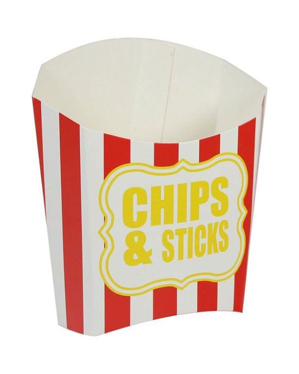 Chips &amp; Sticks Red Stripe Chip Scoop