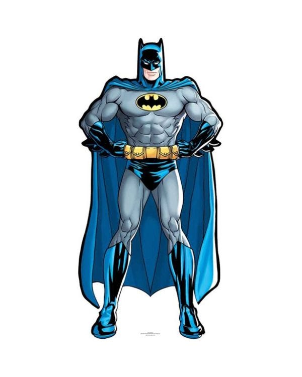 Mini  Batman Cardboard Cutout - 92cm x 44cm