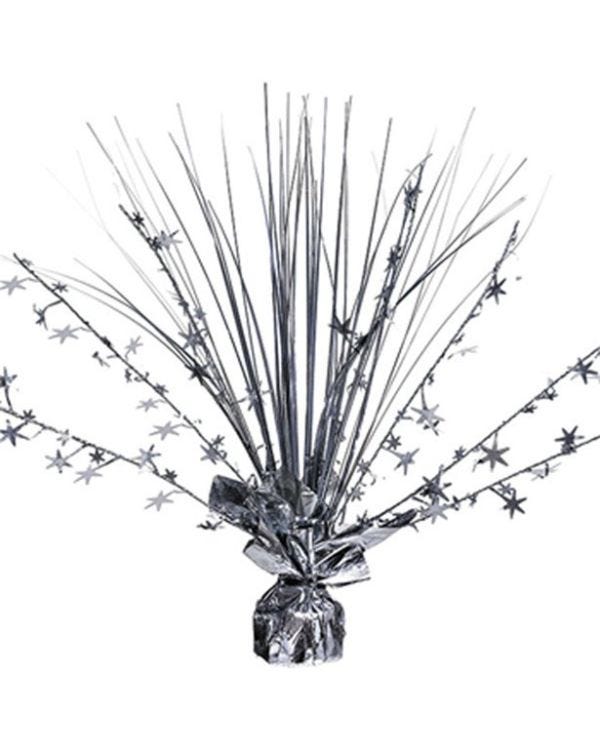 Silver Foil Spray Table Centrepiece - 30cm