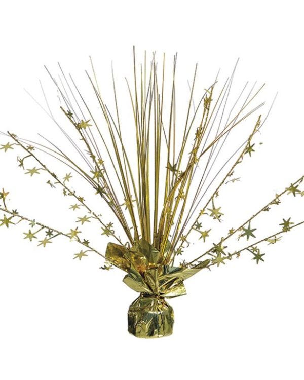 Gold Foil Spray Table Centrepiece - 30cm