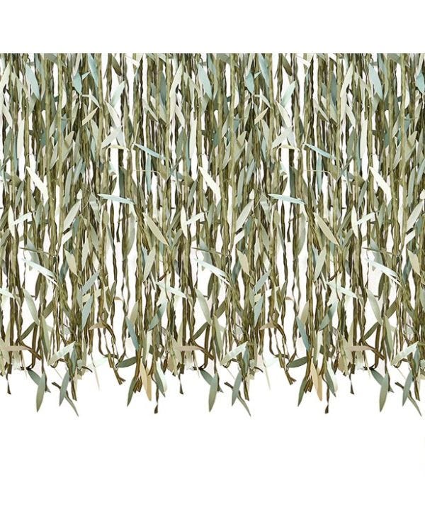 Botanical Baby Green Leaf Backdrop