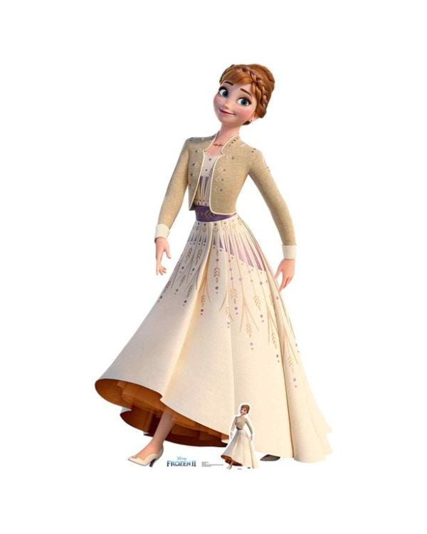 Frozen Anna Cardboard Cutout - 164cm x 94cm