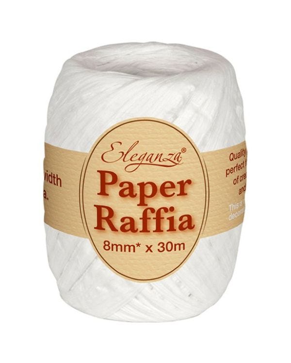 White Paper Raffia - 30m