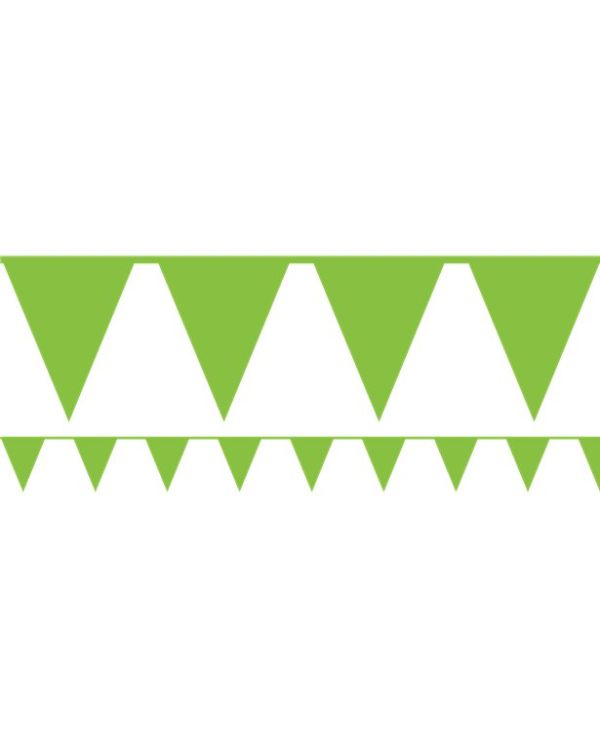 Lime Green Paper Bunting - 4.5m