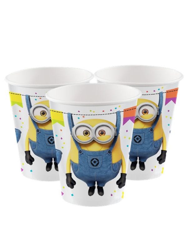 Minions Paper Cups - 250ml (8pk)