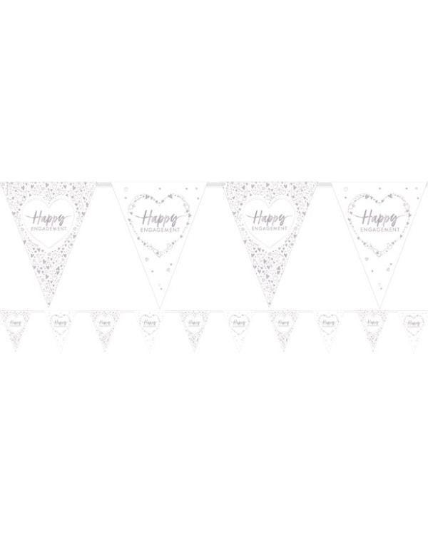 Engagement Flag Paper Bunting - 3.7m