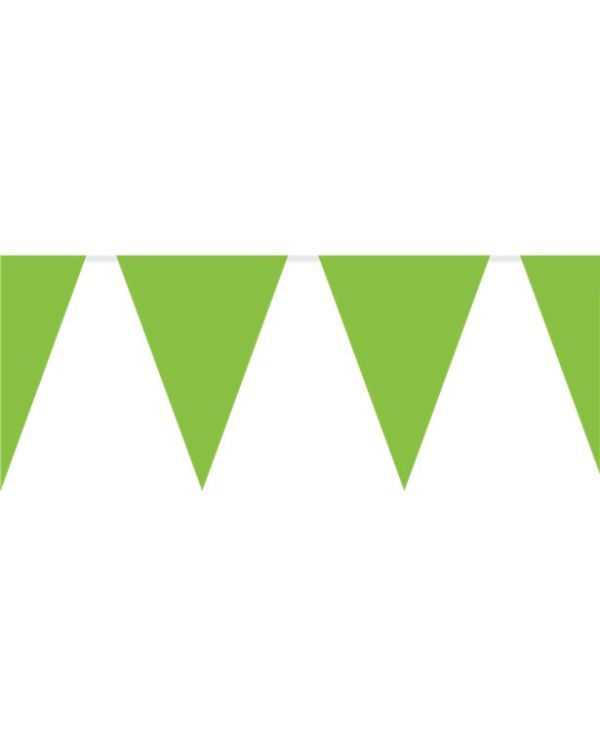 Green Plastic Bunting - 10m
