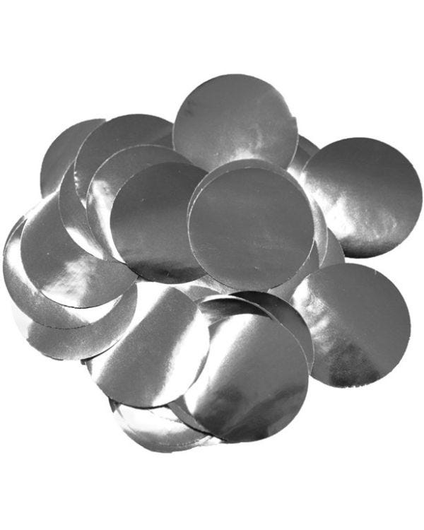 Metallic Silver Foil Confetti (50g pack)