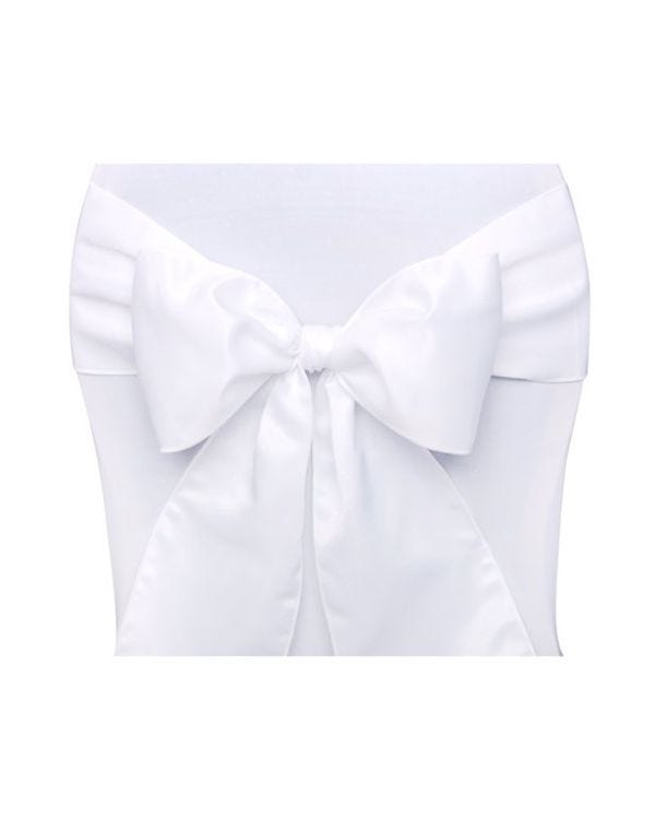White Chair Sashes - 2.7m (10pk)