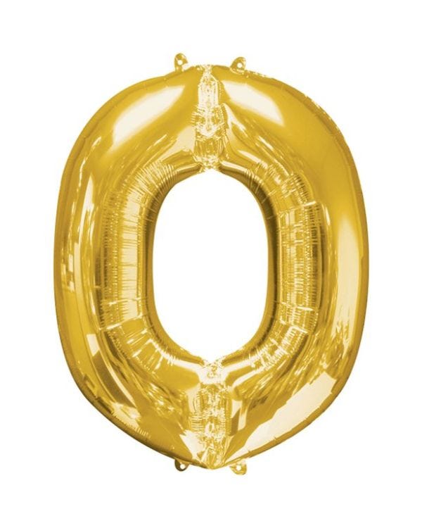 Gold Letter O Balloon - 16&quot; Foil