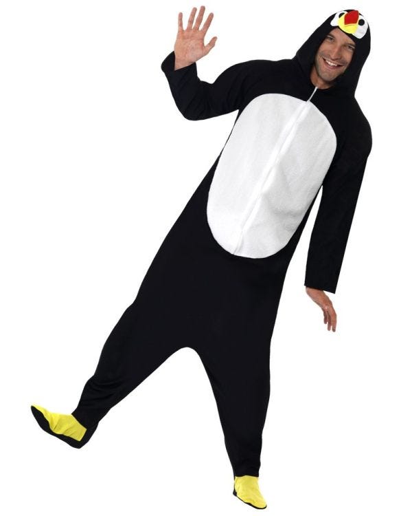Penguin Onesie - Adult Costume