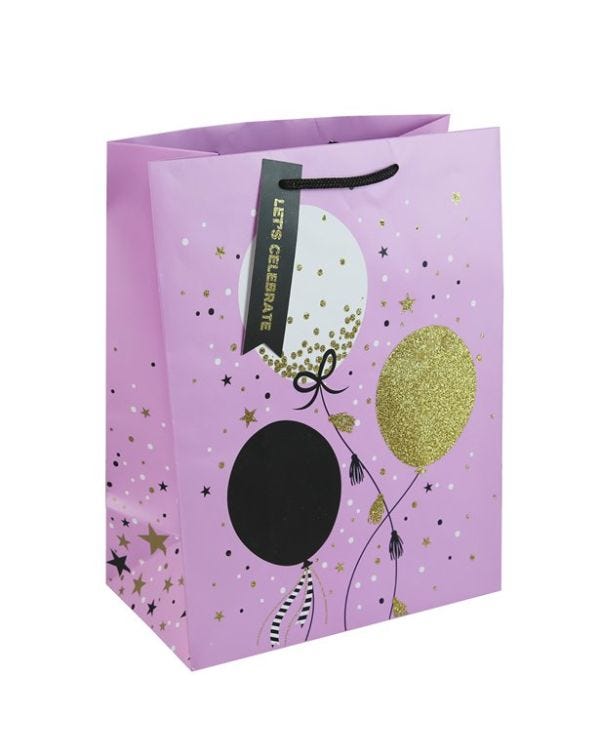 Pink Balloons Large Gift Bag