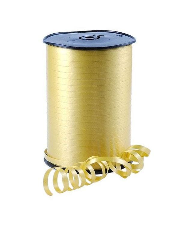Gold Curling Balloon Ribbon - 500m