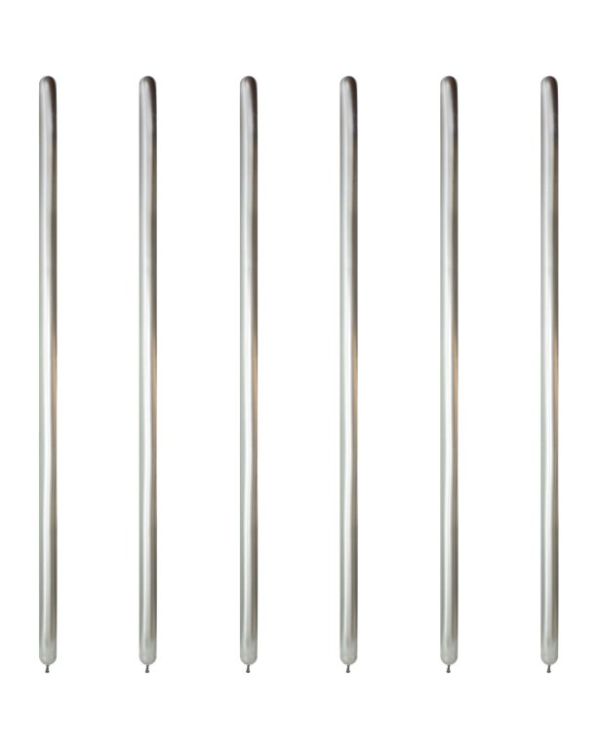 Silver Reflex Modelling Balloons - 260Q Latex (50pk)