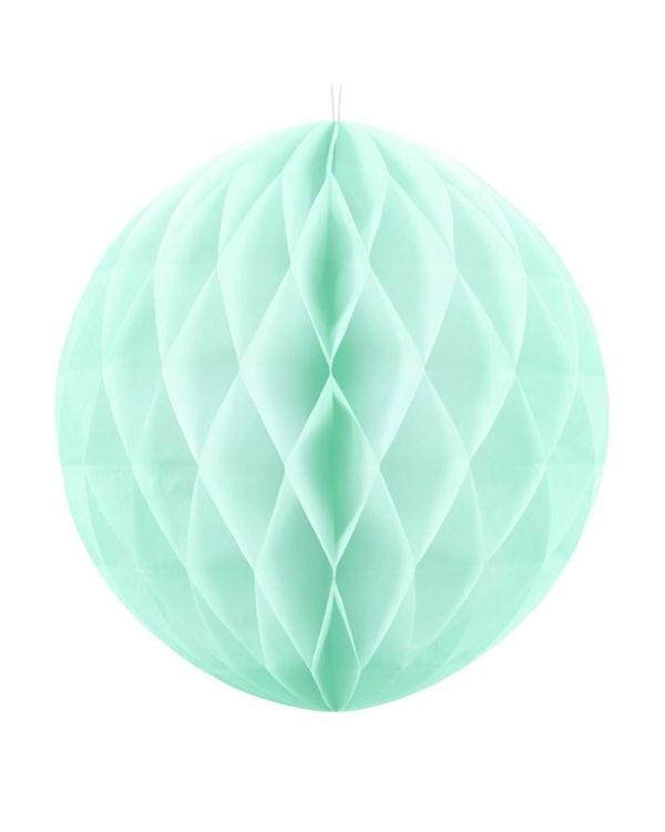Mint Green Honeycomb Ball Decoration - 20cm