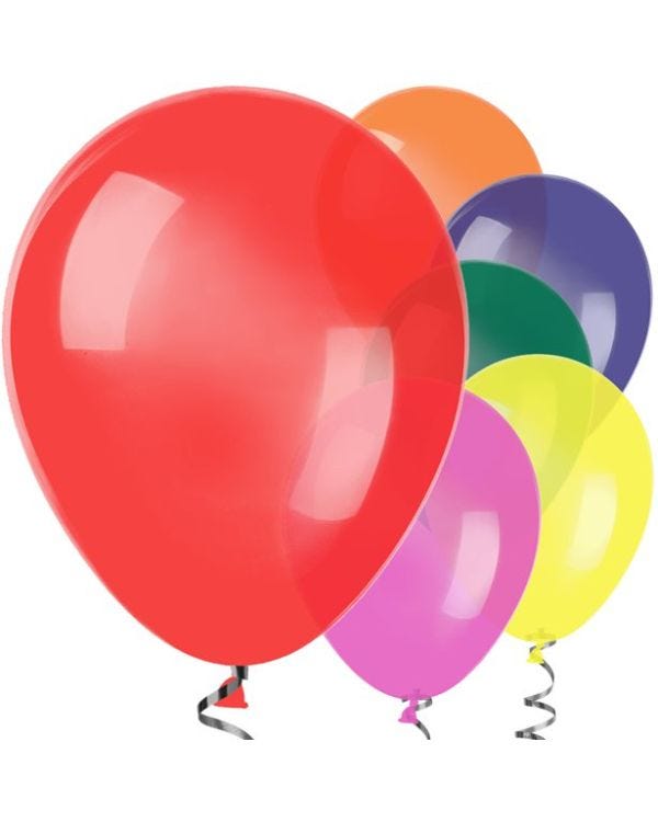 Assorted Colour Balloons - 12&quot; Latex (25pk)