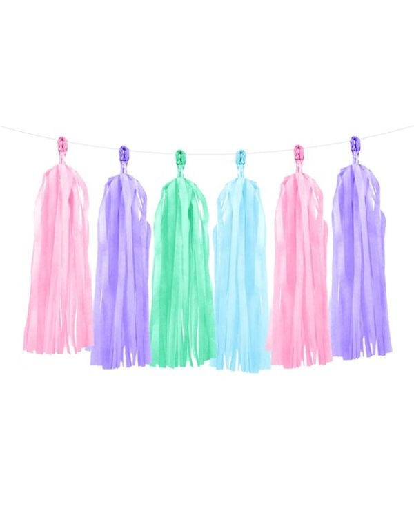 Pastel Tassel Garland Decoration - 1.5m