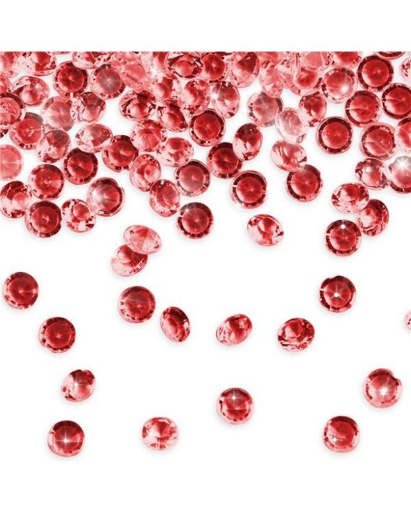 Ruby Red Table Diamantes (28g pack)