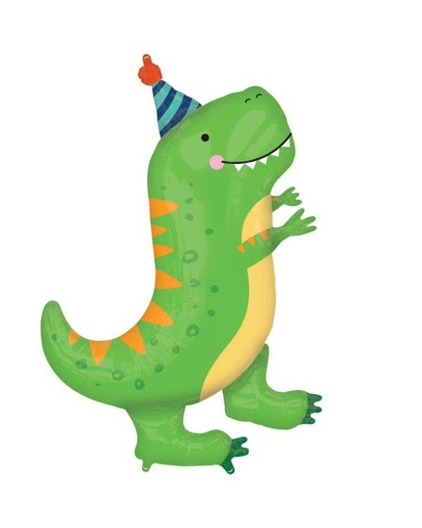 Dinosaur SuperShape Balloon - 34&quot; Foil