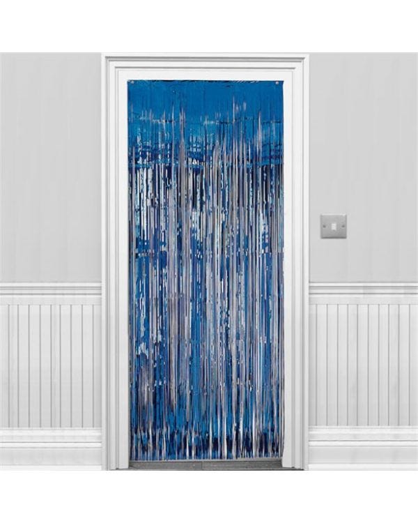 Blue Foil Door Curtain - 2.4m x 92cm