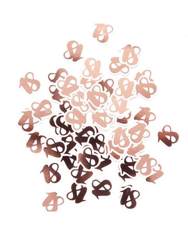 Rose Gold 18th Confetti (19g pack)