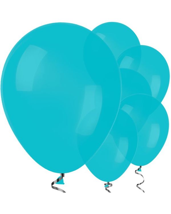 Turquoise Balloons - 12&quot; Latex Balloons (50pk)