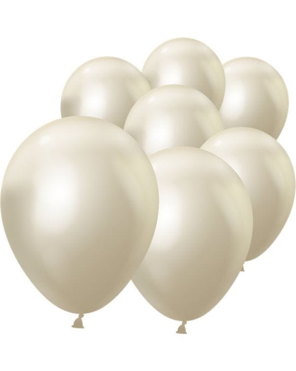Mirror White Gold - 5&quot; Latex (100pk)