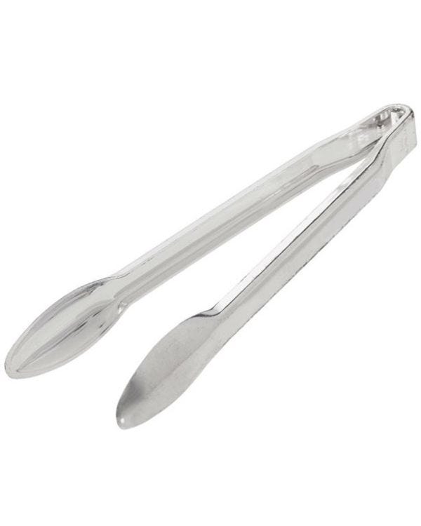 Silver Mini Plastic Serving Tongs (3pk)