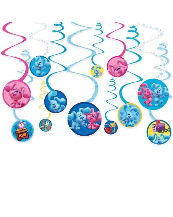 Blue&#039;s Clues Swirl Decorations (6pk)