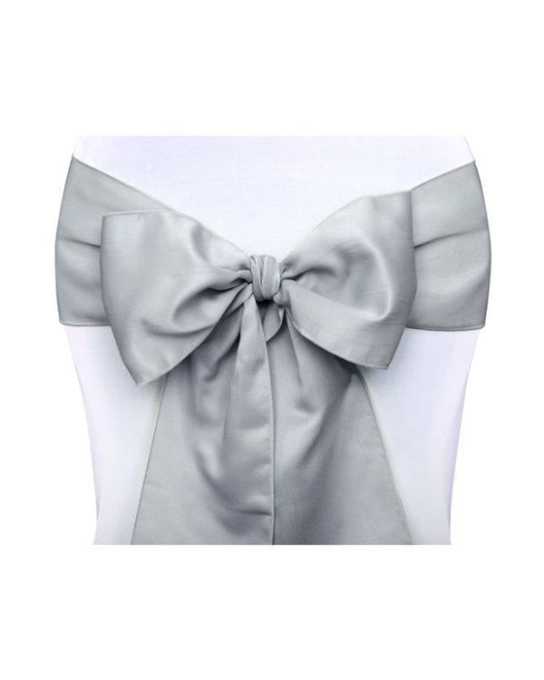 Silver Chair Sashes - 2.7m (10pk)