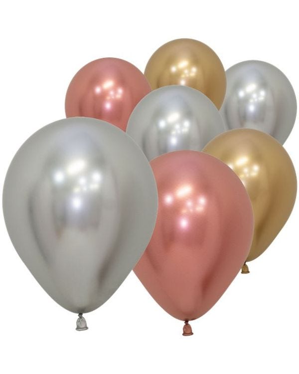 Deluxe Assorted Reflex Balloons - 5&quot; Latex (50pk)
