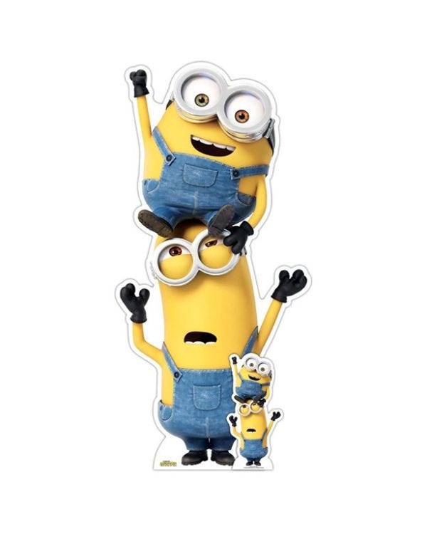 Minions 2 Kevin and Bob Large Cutout - 147cm