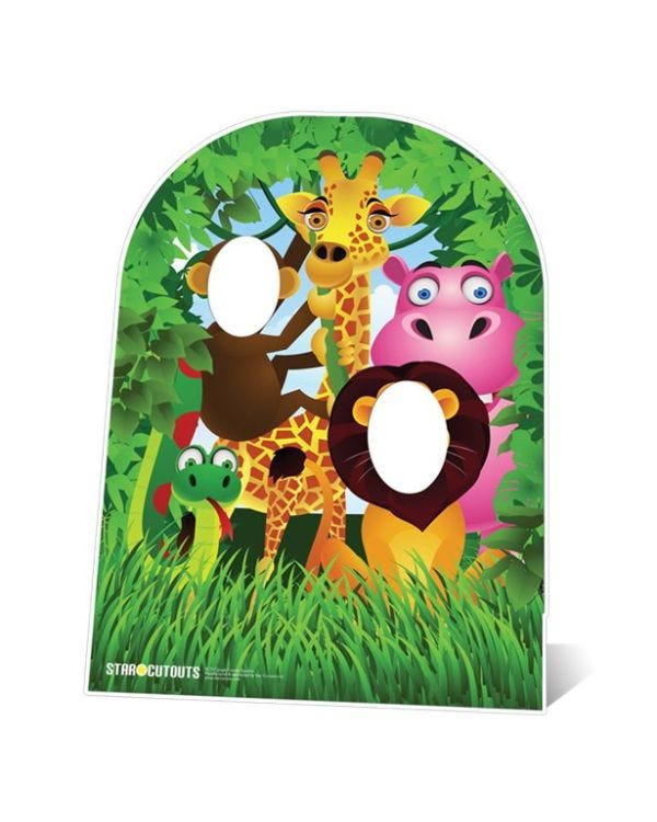 Jungle Friends Stand In Photo Prop - 120cm x 94cm