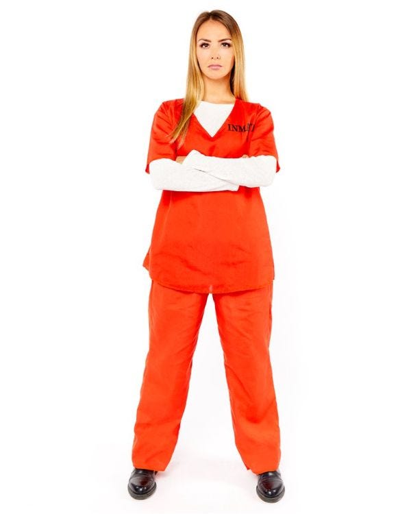 Orange Inmate Costume - Adult Costume