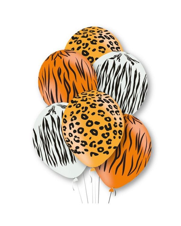 Animal Party Latex Balloons - 11&quot; (6pk)