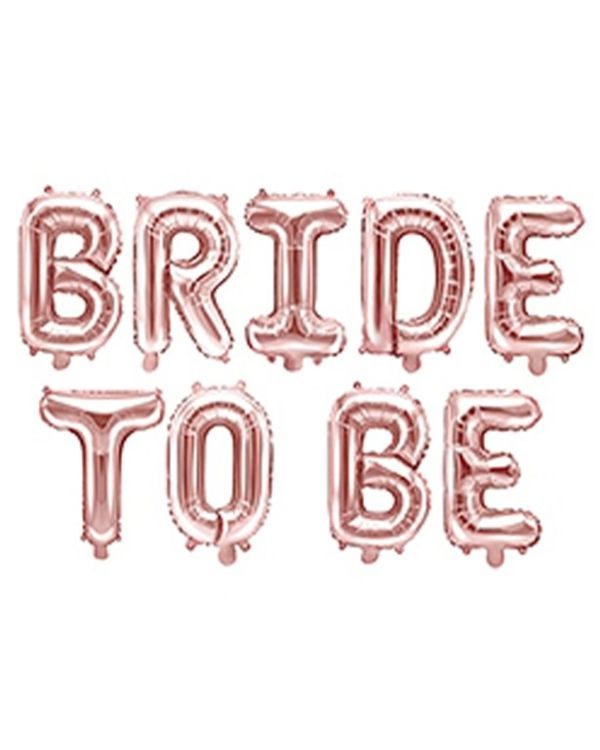 Rose Gold Bride To Be Balloon Bunting - 16&quot; Foil